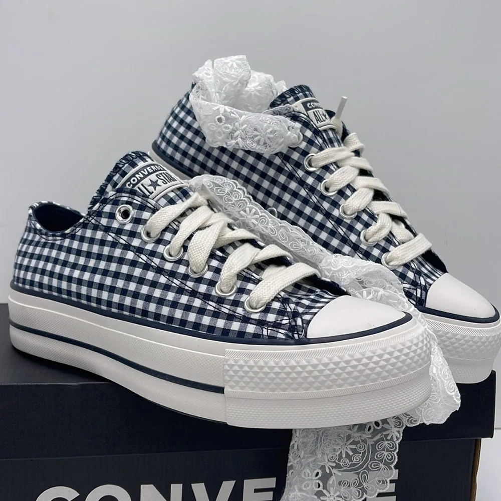 Converse WMNS CTAS Lift OX Sneakers Platform A13664C CTAS LIFT OX OBSIDIAN/WHITE